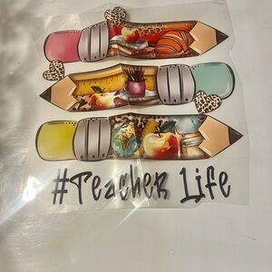 Colorful Teacher Life Stickers